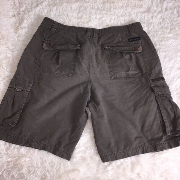 Columbia Cargo Shorts Sz 36 W 11 L Cotton Hiking Outdoors - Picture 2 of 14